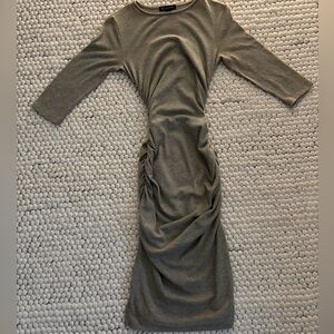 INC International Concepts Olive Long Sleeve Dress